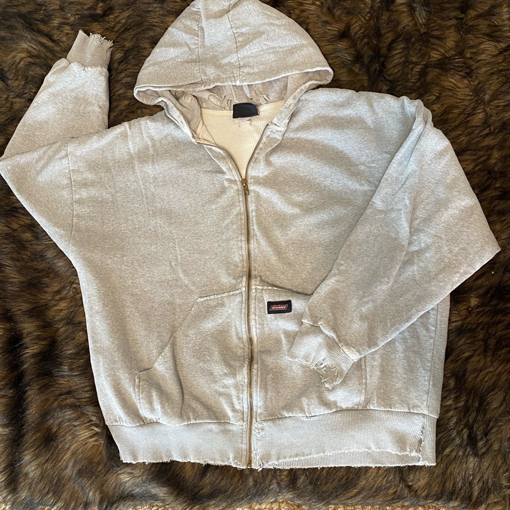 Dickies Gray Distressed Hoodie